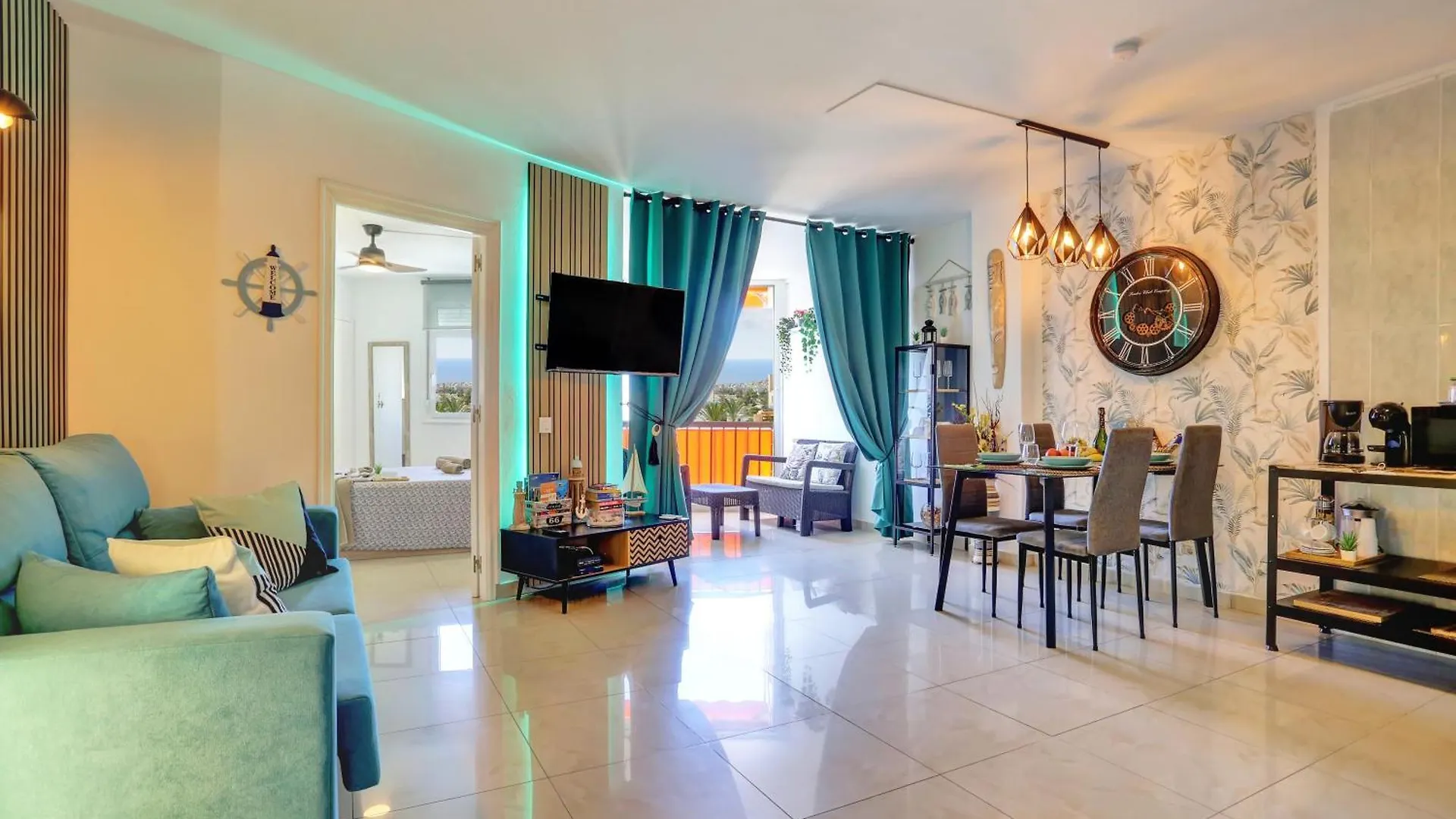 Appartamento Luxory Dreamy Sunset, Seafront, Direct Access To The Promenade,Wifi,Pool,Free Parking Los Cristianos